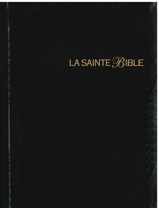 La Sainte Bible - Louis Segond 1910 (Moyen Caractère - Noir avec Onglet - Parole de Jésus en Rouge)
