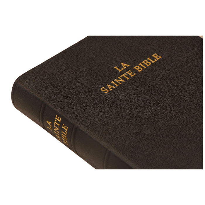 Bible Darby cuir - format moyen (Cuir noir, sans rebord, tranche dorée)