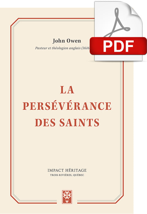 La persévérance des saints (PDF)