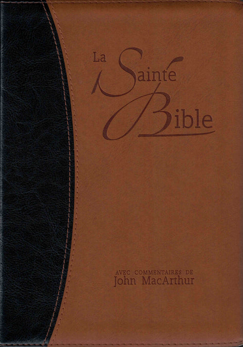 Bible d'étude Segond NEG MacArthur (couverture souple, similicuir, tranche or)