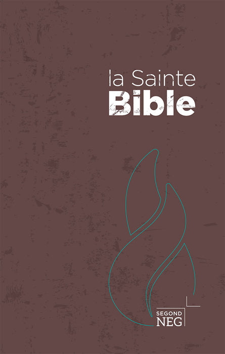 La Sainte Bible, version Segond NEG, Nouvelle Édition de Genève - Couverture rigide marron, format compact