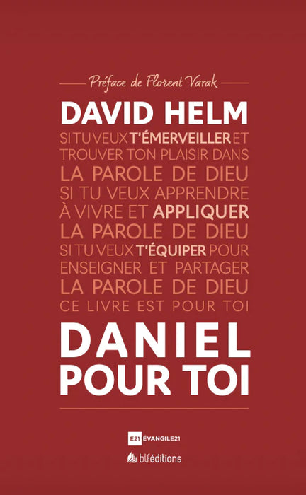 Couverture avant du livre «Daniel pour toi» de David Helm