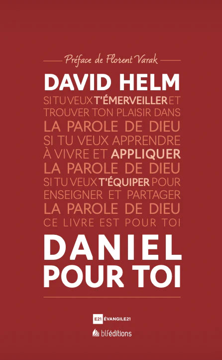 Couverture avant du livre «Daniel pour toi» de David Helm