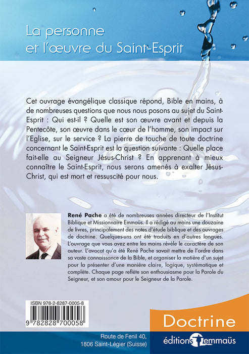 La personne et l'oeuvre du Saint-Esprit