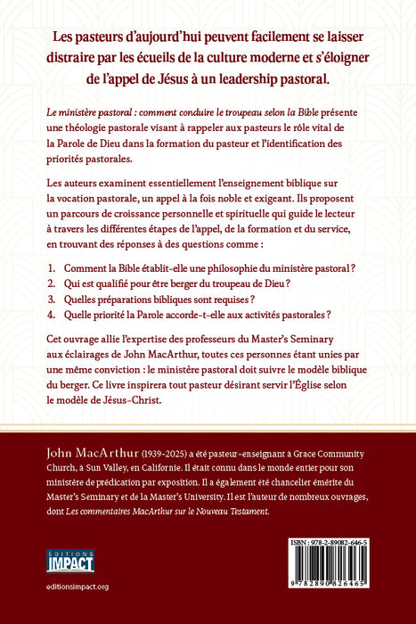 Le ministère pastoral