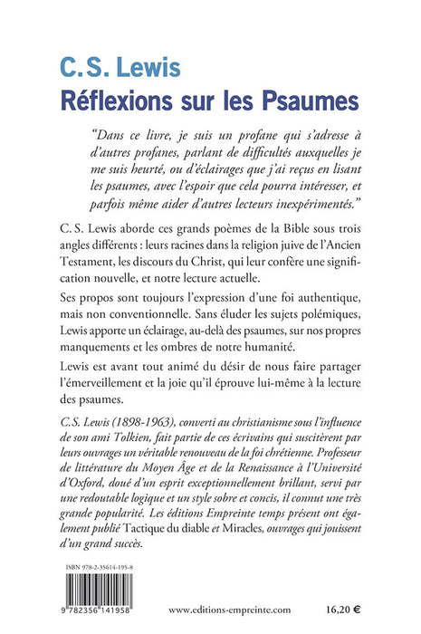 Réfléxion sur les Psaumes