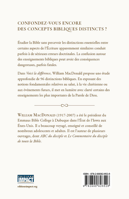 Voici la différence