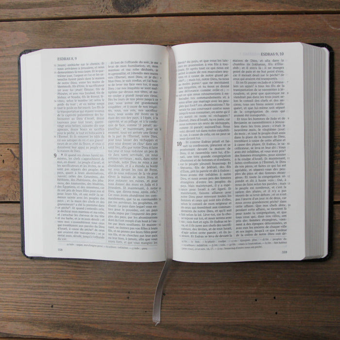 Bible Darby similicuir - format moyen - (Similicuir noir semi-rigide)