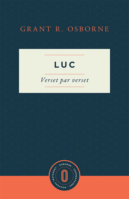 Couverture du livre Luc verset par verset