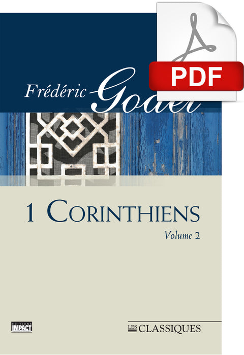 1 Corinthiens, 8 à 16 (Tome 2) (PDF)