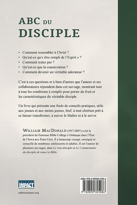 <tc>The Disciple’s Manual (ABC du disciple)</tc>
