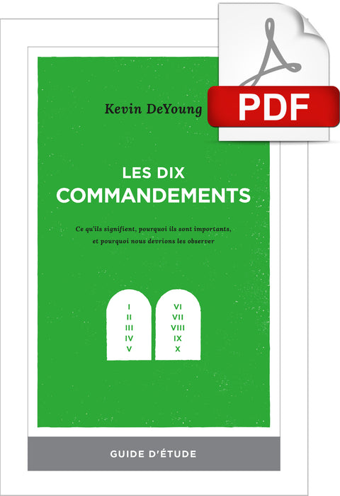 <transcy>The Ten Commandments (Study Guide) (Les dix commandements (Guide d'étude))</transcy>