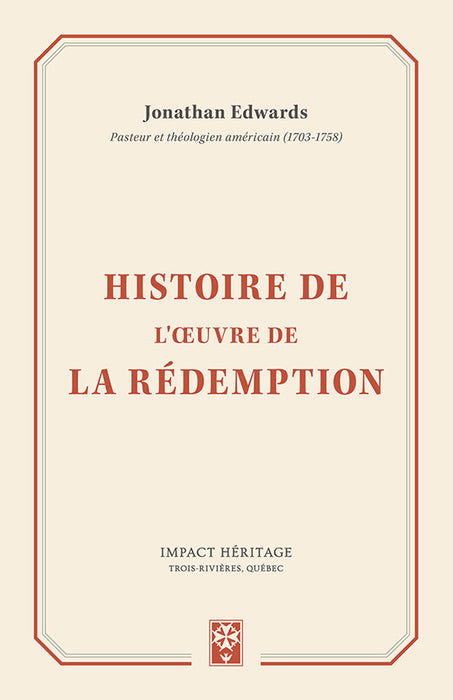 <transcy>The History Of The Work Of Redemption (Histoire de l'oeuvre de la rédemption)</transcy>