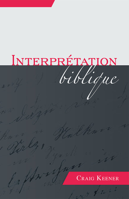 <transcy>Biblical interpretation (Interprétation biblique) </transcy>