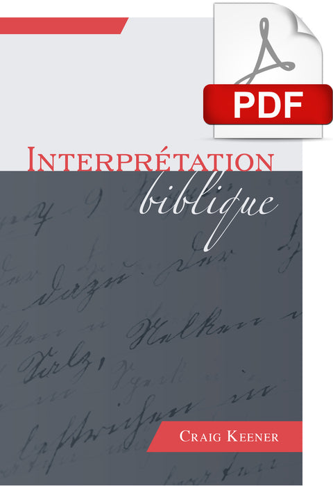Interprétation biblique (PDF)