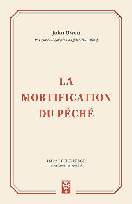 <transcy>The Mortification of Sin (La mortification du péché)</transcy>