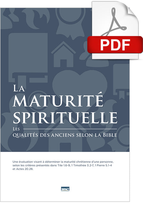 <transcy>Spiritual maturity (PDF) (La maturité spirituelle (PDF))</transcy>