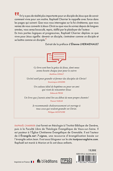 Vivre pour Jésus de Raphaël Charrier